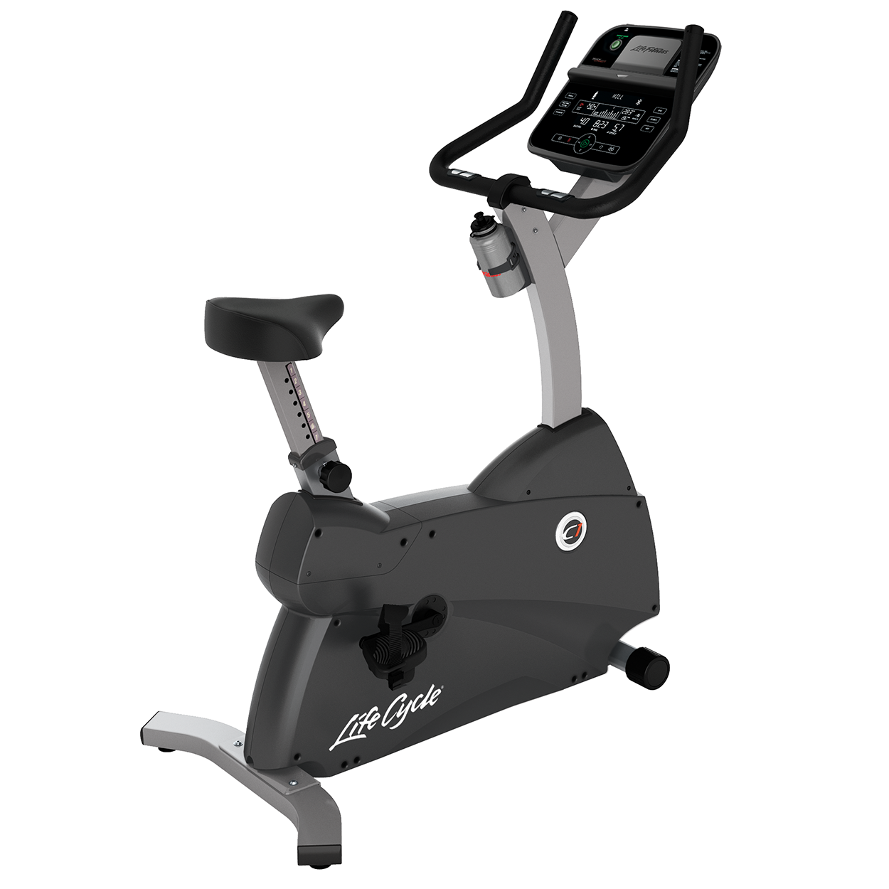 Bicicleta Vertical Life Fitness C1 con Consola Track